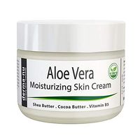 Aloe Vera Dry Skin Cream - Best Remedy Skin Repair Cream by Derma-nu - Organic Treatment for Face & Body - Treatment for Psoriasis and Eczema Therapy - Non-greasy and Fast Absorbing - 8oz