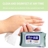 Resealable Hands Clean Wet Wipes Health Non-alcoholic Comfy Soft Box Paper Non-Woven Material 80 Wipes/Pack (80 wipes/pack)