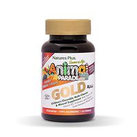 NaturesPlus Animal Parade Source of Life Gold Children's Chewable Multivitamin - Assorted Cherry, Orange & Grape Flavors - 60 Chewable Tablets - Vegetarian, Gluten-Free - 30 Servings