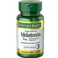 Nature's Bounty Melatonin 3 mg Tablets 120 Tablets (Pack of 5)