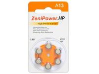 60 x Size 13 ZeniPower Hearing Aid Batteries