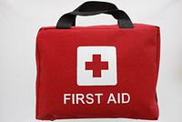 First Aid Kit for Home, Car or Office - 210 Emergency Prepared Essential Items - Zippered Red Carrying Case