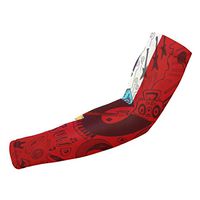 Sincerity First UK Flag Music Doodle UV Protection Cooling Arm Sleeves for Sports Motorcycle Men Women