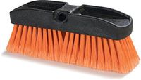 Carlisle 36122224 Flo-Thru Window Brush, Polystyrene Bristles, 2-1/2" Bristle Trim, 10" Length, Orange (Pack of 12)