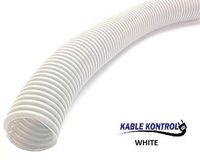 1/2" Kable Kontrol Colored Split Wire Loom (1/2" Diameter - 10Ft Long, White)
