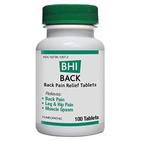 MediNatura  -  BHI Back Pain Relief Natural, Safe Homeopathic Relief - 100 Tablets