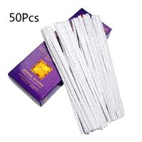 Smoking Pipe Cleaners Blend Cotton Rods Disposable Tobacco Mouthpiece Cleaning Tool Accessory 50 Pcs