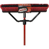Libman 823 24" Multi-Surface Heavy-Duty Push Broom with Resin Brackets