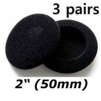 Top Stage 3 Pairs 2" Headphone Earbud earpad Foam Ear Pad Cover, GMC04-Q6