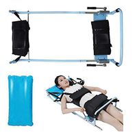 Traction Bed,Fencia Efficient Cervical Spine Lumbar Traction Bed Therapy Massage Body Stretching Device with Inflatable Pillow for Lumbago Low Back Pain/Neck Lumbar Traction