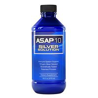 American Biotech Labs - ASAP 10 Silver Solution - Immune System Support, 10 ppm Silver Solution Dietary Supplement - 16 fl. oz.