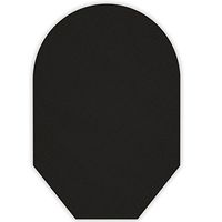 Solid Color Ostomy Pouch Cover Closed End (Black)