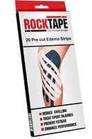RockTape Kinesiology Tape, Recovery Edema Patches, Ideal for Bruising, Pain Relief & Muscle Injury, 20 Pre-Cut Strips, Beige