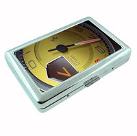 Ferrari Speedometer Metal Silver Cigarette Case Holder Wallet RFID-blocking