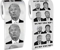 Donald Trump Toilet Paper 2 Rolls-Dump Trump--Trump Kiss Face-Guaranteed Gag Gift