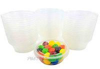 Empress 1.5 oz. Clear Plastic Disposable Portion Souffle Container Food Cups with Lids (Pack of 50 Sets)