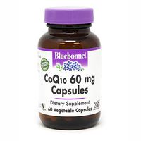 BlueBonnet CoQ-10 Vegetarian Capsules, 60 mg, 60 Count