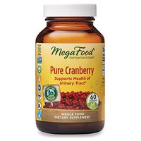 MegaFood, Pure Cranberry, 60 Capsules, Supports Urinary Tract and Immune Health, Whole Food Supplement, Gluten Free, Vegan, 60 Servings