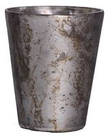 NAMDAR Mahogany Impact Grey Wooden Wick Scented Jar Candle Decor