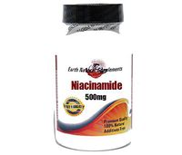 Niacinamide 500mg * 200 Capsules 100% Natural - by EarhNaturalSupplements