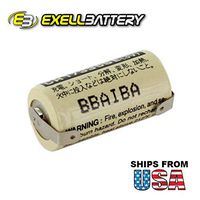 3V Lithium PLC Computer Backup Battery Solder Tabs Replace CR17335SE-Tabs Replaces SANYO: CR17335, CR17335SE, CR17335-SE, CR17335 SE, PANASONIC: BR-2/3A, BR2/3A, BR 2/3A