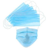 10 Count Disposable Paper Towels - 3 Ply Air Filter Facial Protection for Adults Children, Blue