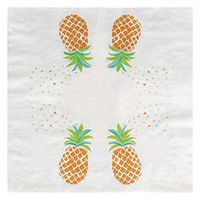 Salome Idea 60 Count Fruit Disposable Napkins for a Wedding or Tea Party,Fruit Napkins(Yellow Pineapple)