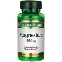 Nature's Bounty Magnesium 500 mg Tablets 100 ea