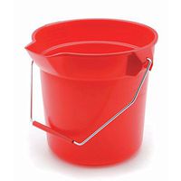Rubbermaid Inc 296300RED Round Bucket, 10 quarts, Red