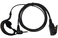 SUNDELY G-Shape Clip-Ear Ear Hook Headset/Earpiece with Mic for Yaesu/Vertex Standard Radio Walkie Talkie VX-1R VX-130 VX-420 VXT-20 FT-60R 1-pin