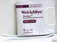 WELCH ALLYN 39053 ADULT LONG TRIMLINE DISPOSABLE BLOOD PRESSURE CUFF, 1 EACH