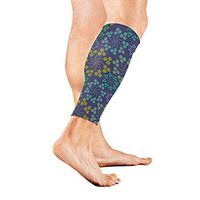 Calf Guard Sleeves Colorful Floral Flowers Sports Calves Guards Sleeves for Running, Basketball, Baseball, Football