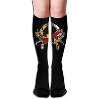 Z-YY Thigh High Socks Maryland Flag Athletic Knee High Stockings 50cm