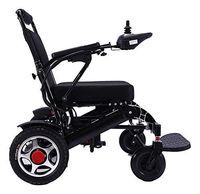 Electric Wheelchair, Fold & Travel Lightweight Motorized Electric Power Wheelchair Scooter, Aviation Travel Safe Electric Wheelchair Only Heavy Duty Power Wheel Chair (19 Inch Seat Black)