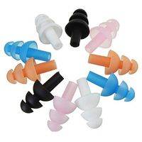LY1122 4 Pairs Random Color Soft Silicone Earplugs Flexible Ear Plugs Swimming Sleeping