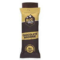 Bug Out Bar, Chocolate Brownie, Cricket Protein Bar, Pack of 12, High Protein Snack