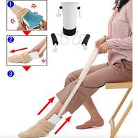 LTOOA Easy On/Easy Off - Sock Helper Accessory to Easily Put on Socks for Elders, Mobility, Disabled, Recovering, Pregnant,White