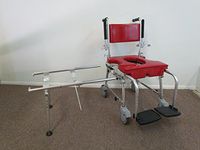GO-Anywhere Commode, Shower 'n Tub Chair Red Upgrade 1-5/8" Cushions
