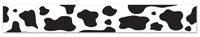 Beistle 66137 Cow Print Party Tape, 3-Inch by 20-Feet, White/Black