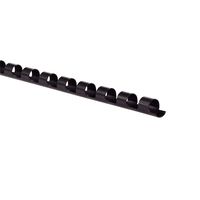 GBC Binding Spines/Spirals/Coils, 1/4" Diameter, 25 Sheet Capacity, CombBind, Black, 100 Pack (4000020)
