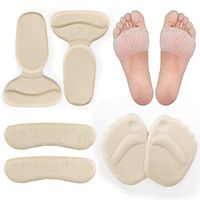 ZZYYZZ High Heel Pads,Gel Metatarsal Pads, Ball of Foot Insoles, Back Heel Shoe Cushion Inserts, Heel Snugs, Forefoot Pain Relief Pad for Women