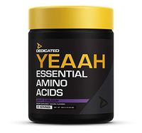 DEDICATED Nutrition YEAAH EAAs | Essential Amino Acids, Branched Chain Amino Acids, Recovery, Muscle Growth, Pump, Electrolytes, Intra-Workout | Citrulline, Leuice, Taurine (Grape Bubblegum)