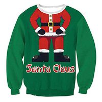 Women's Long Sleeve Sweatshirt Solid Color Funny Printed Christmas Sweatshirt Round Neck Long Sleeve Pullover Tops Blouse Hooded Tops 2019 New Festive Costumes, Viviplus Clothing