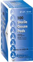 Dynarex Sterile Gauze Pad 2" x 2",12-Ply (Box of 100 Each)
