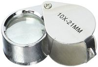 GC - 10X 21mm Jewelers Jewelry Loupe Folding Magnifier Magnifying Glass Lens US FASTPER