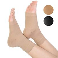 TOFLY Plantar Fasciitis Socks for Women Men, True 20-30mmHg Compression Socks for Arch & Ankle Support, Foot Care Compression Sleeves for Injury Recovery, Eases Swelling, Pain Relief, 1 Pair, Beige S