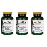 Swanson Magnesium (Lactate) 84 Milligrams 120 Capsules 3 Pack