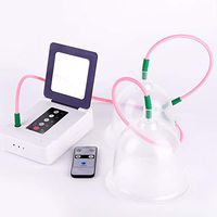 WMG&BB Chest Massager, Electric Wireless Remote Breast Massager, Double Cup Breast Enhancer Drooping Underwear Standing Breast Enhancement Artifact,B