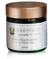 Babyface Organic & Natural Bug Repellent and Itch Relief Gel - DEET FREE & PESTICIDE FREE! Repels Mosquitos, Ticks, Fleas, 4.3 oz