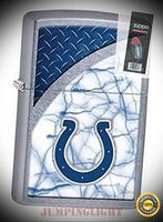 29364 Indianapolis Colts NFL Street Chrome Finish Lighter with Flint Pack - Premium Lighter Fluid (Comes Unfilled) - Made in USA!